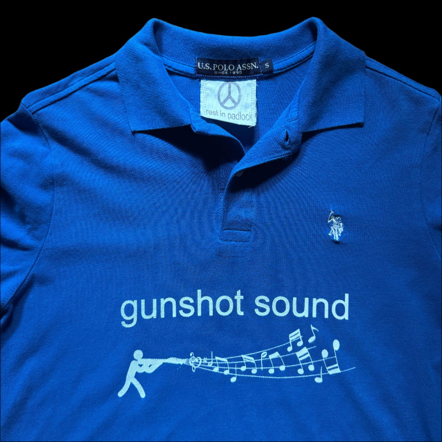 Gunshot Sound Polo Blue