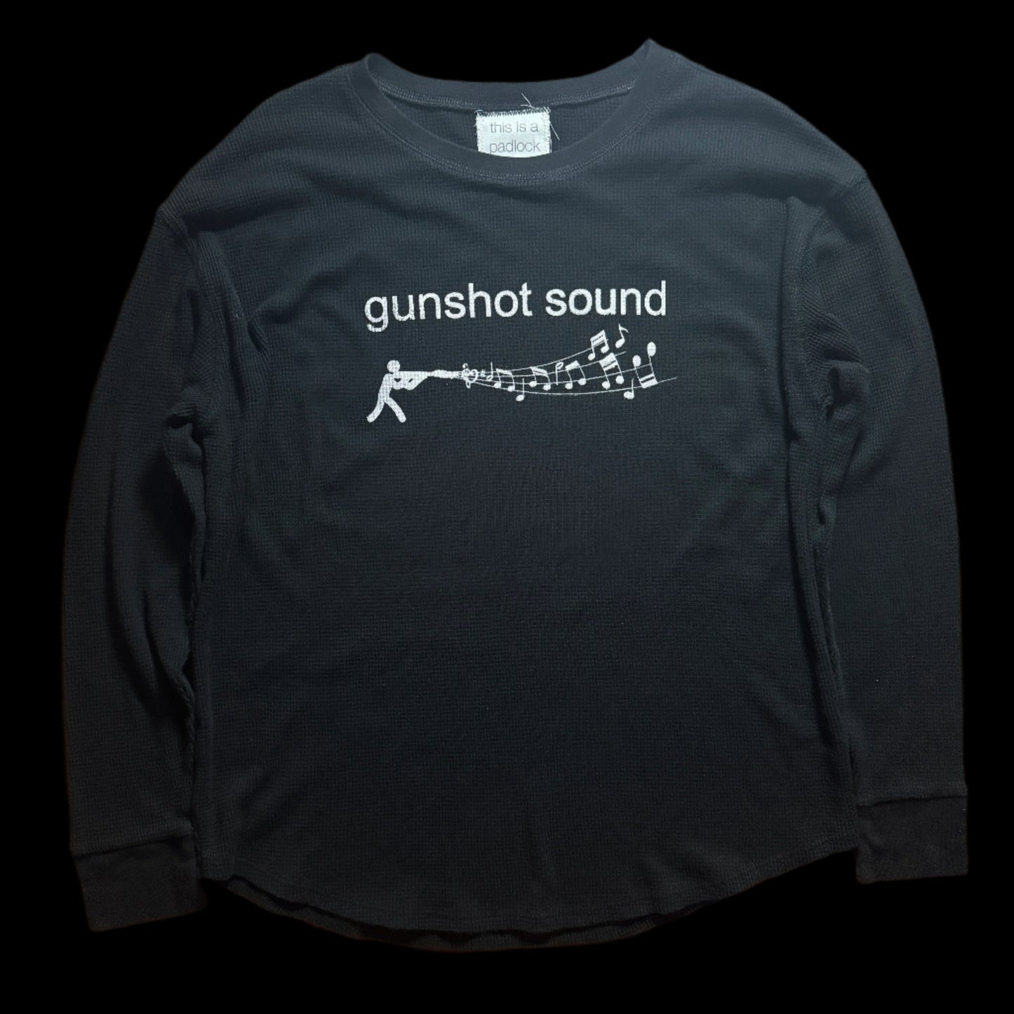 Gunshot Sound Waffle Thermal Black
