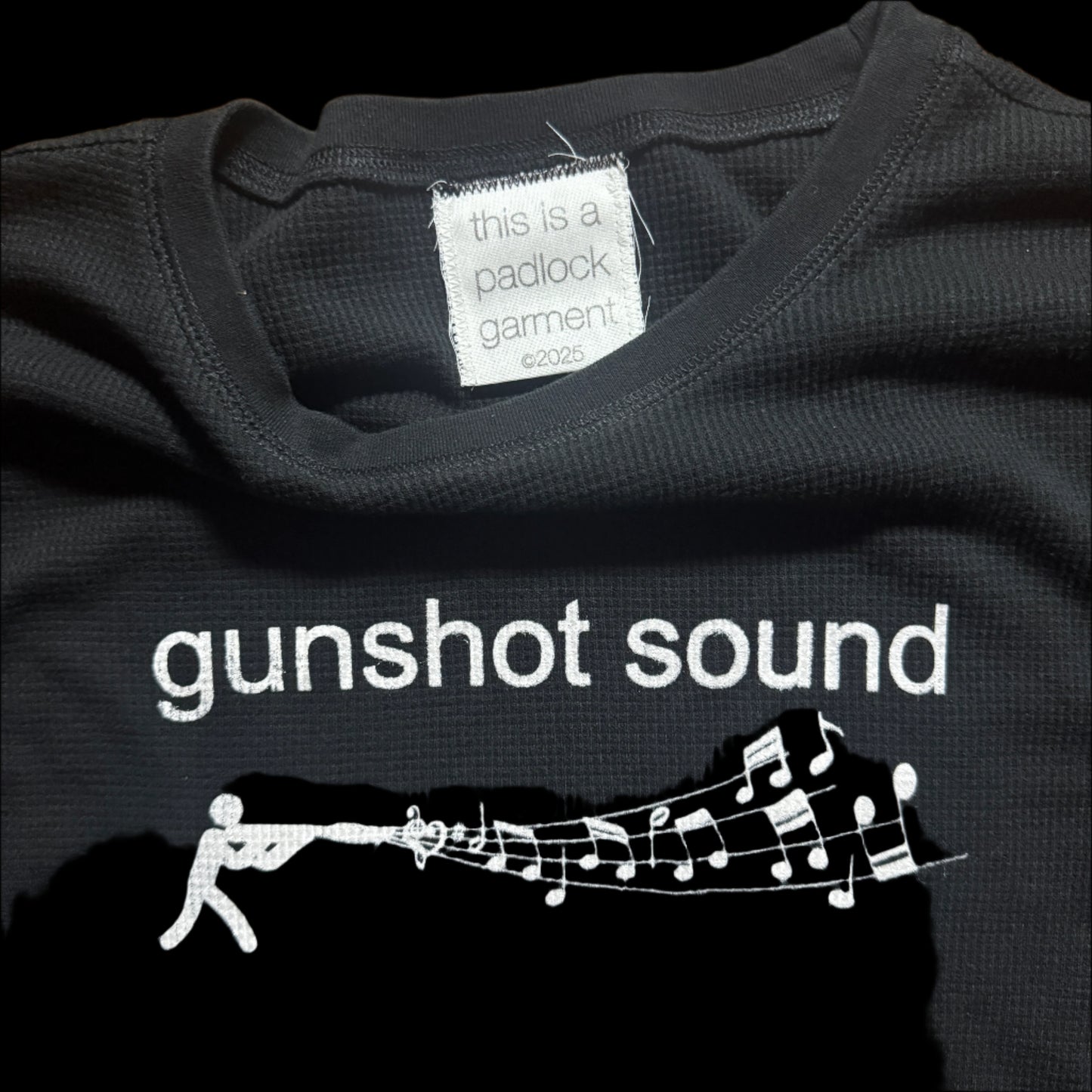 Gunshot Sound Waffle Thermal Black