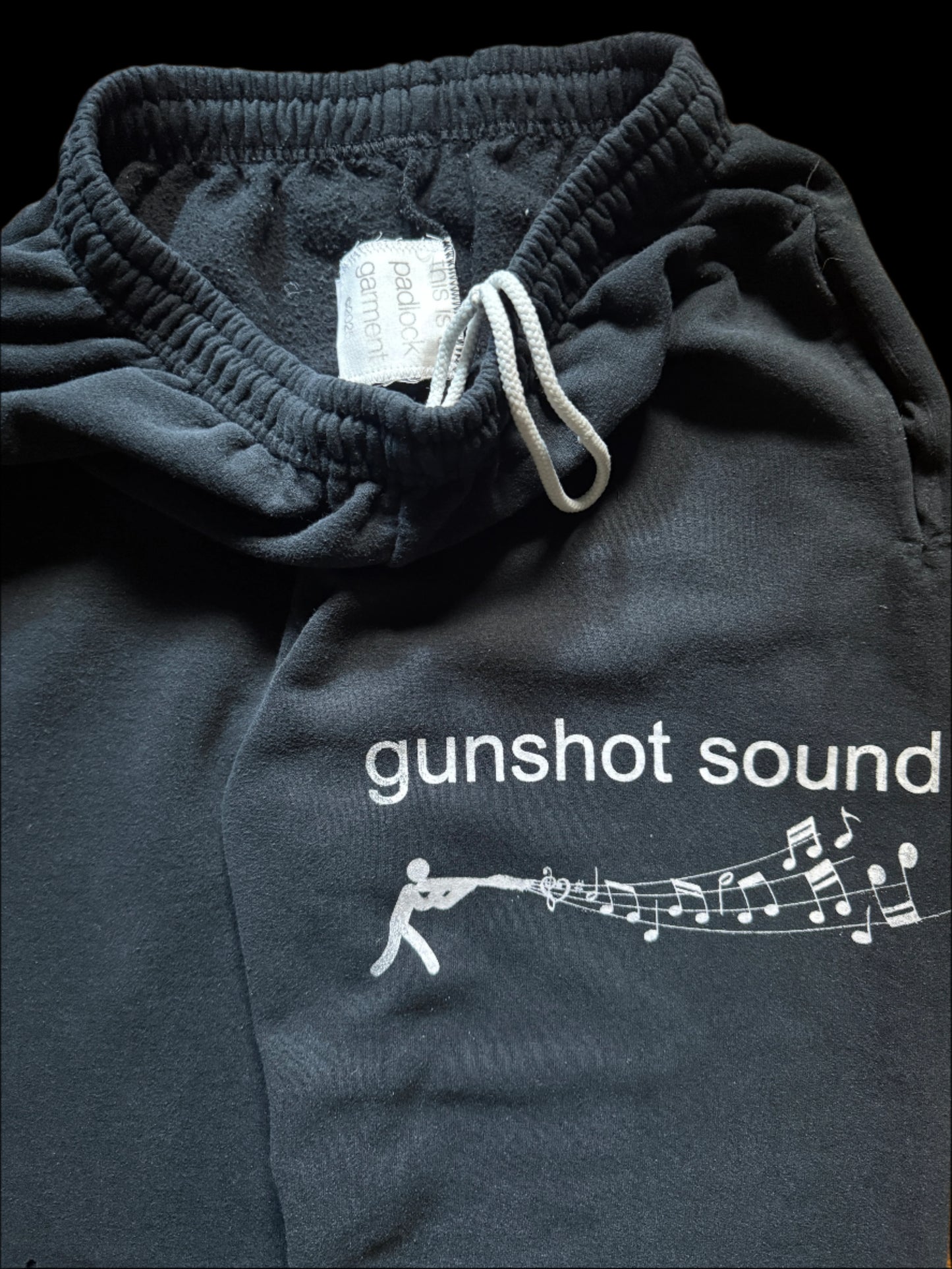 Gunshot Sound Black Sweats